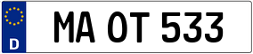 Trailer License Plate